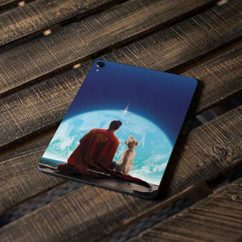 Superman 2025 Superman & Krypto watch the Earth Apple iPad Pro Skin