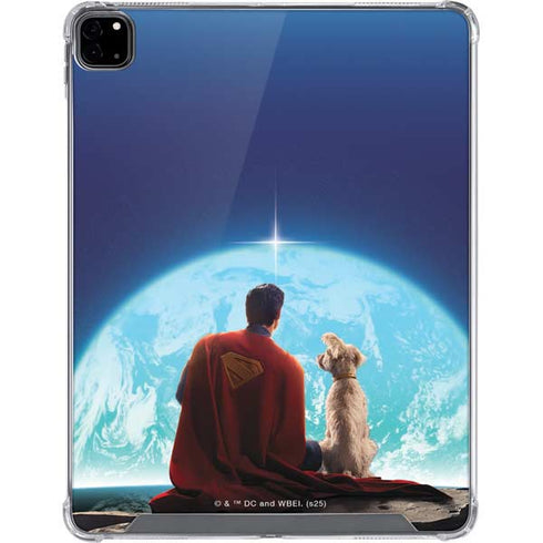 Superman 2025 Superman & Krypto watch the Earth iPad Pro 12.9in (2020) Clear Case