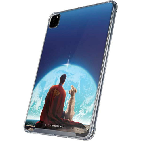 Superman 2025 Superman & Krypto watch the Earth iPad Pro 12.9in (2020) Clear Case