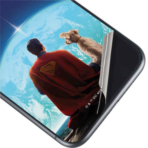 Superman 2025 Superman & Krypto watch the Earth iPhone 11 Skin