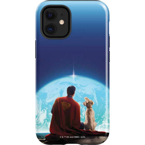 Superman 2025 Superman & Krypto watch the Earth iPhone 12 Mini Impact Case