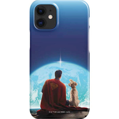 Superman 2025 Superman & Krypto watch the Earth iPhone 12 Mini Lite Case