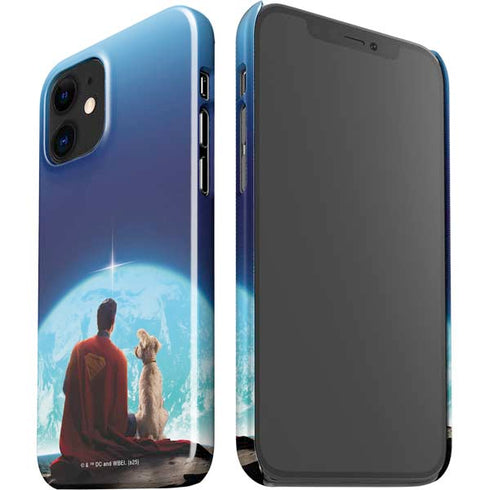 Superman 2025 Superman & Krypto watch the Earth iPhone 12 Mini Lite Case