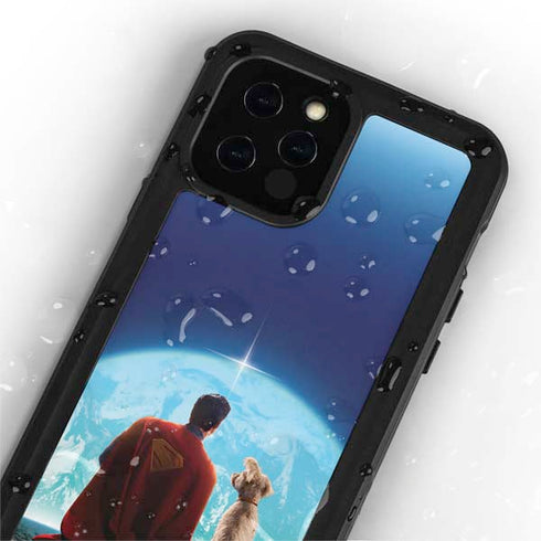 Superman 2025 Superman & Krypto watch the Earth iPhone 12 Pro Max Waterproof Case