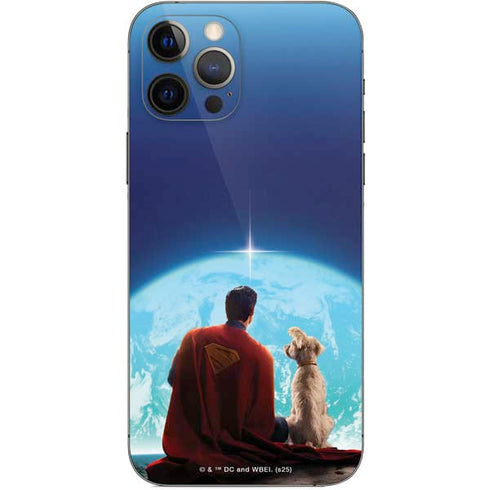 Superman 2025 Superman & Krypto watch the Earth iPhone 12 Pro Skin