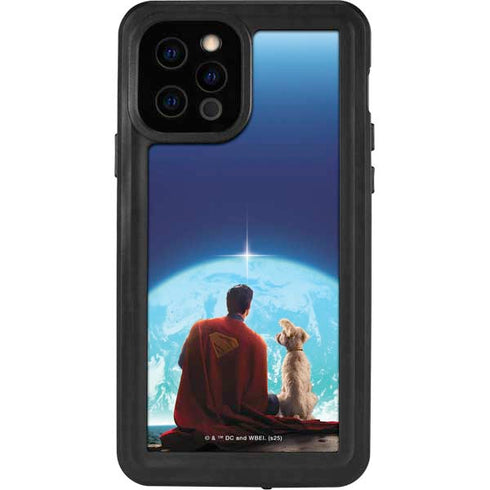 Superman 2025 Superman & Krypto watch the Earth iPhone 12 Pro Waterproof Case