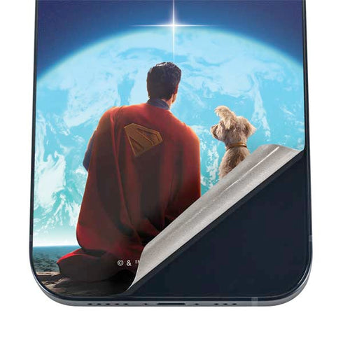 Superman 2025 Superman & Krypto watch the Earth iPhone 12 Skin