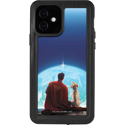Superman 2025 Superman & Krypto watch the Earth iPhone 12 Waterproof Case