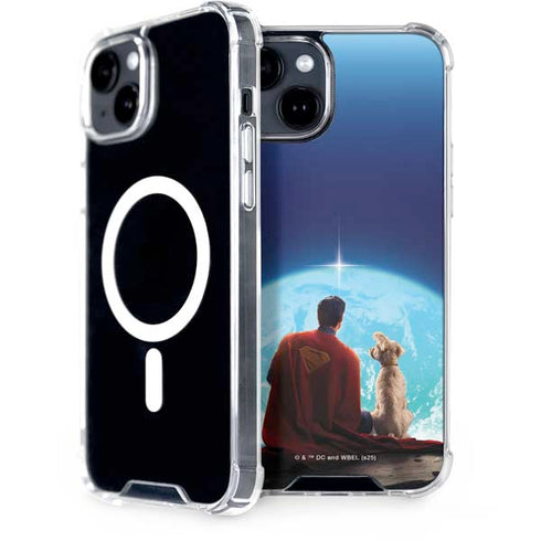 Superman 2025 Superman & Krypto watch the Earth iPhone 13 MagSafe Case