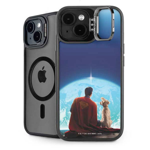 Superman 2025 Superman & Krypto watch the Earth iPhone 14 Plus Kickstand Case