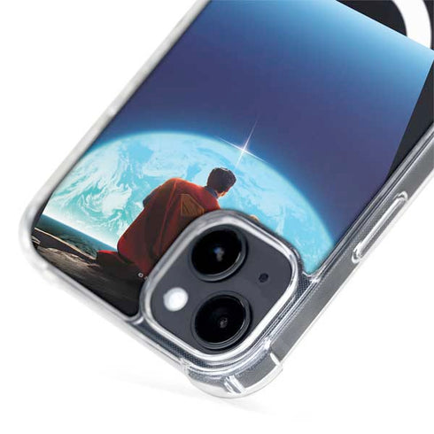 Superman 2025 Superman & Krypto watch the Earth iPhone 15 Plus MagSafe Case