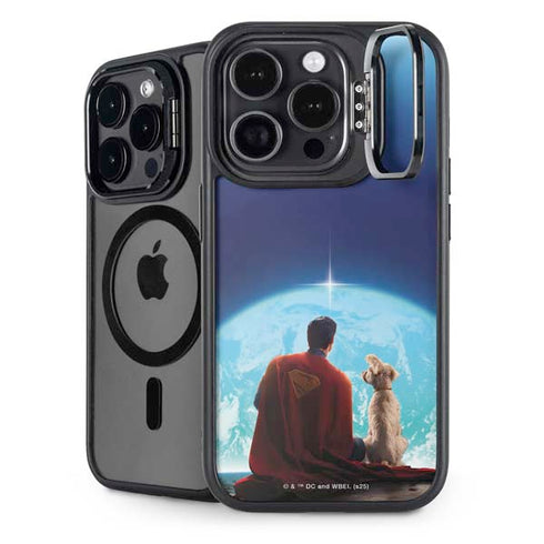 Superman 2025 Superman & Krypto watch the Earth iPhone 15 Pro Kickstand Case