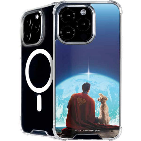 Superman 2025 Superman & Krypto watch the Earth iPhone 16 Pro Max MagSafe Case