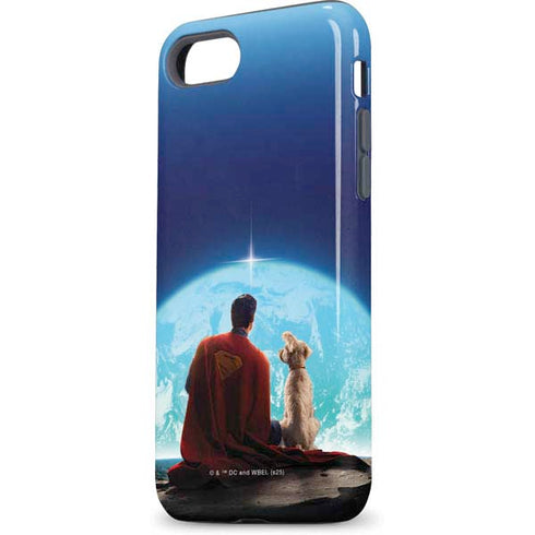 Superman 2025 Superman & Krypto watch the Earth iPhone 7 Pro Case