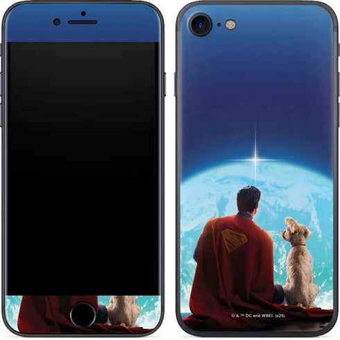 Superman 2025 Superman & Krypto watch the Earth iPhone 7 Skin