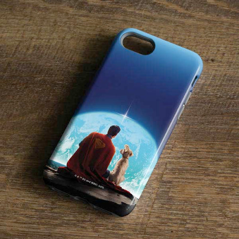 Superman 2025 Superman & Krypto watch the Earth iPhone 8 Pro Case