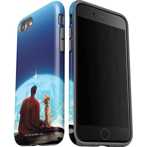 Superman 2025 Superman & Krypto watch the Earth iPhone SE (2nd & 3rd Gen) Pro Case