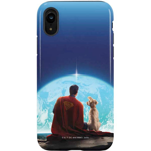 Superman 2025 Superman & Krypto watch the Earth iPhone XR Pro Case