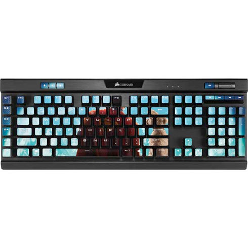 Superman 2025 Superman & Krypto watch the Earth K95 RGB PLATINUM Mechanical Gaming Keyboard Skin