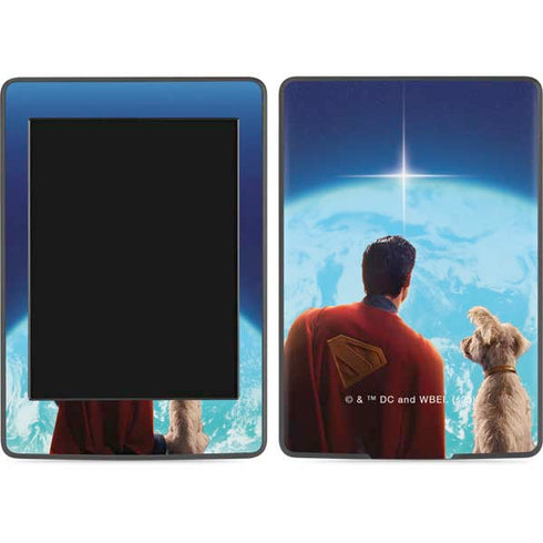 Superman 2025 Superman & Krypto watch the Earth Amazon Kindle Skin