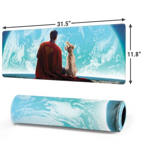 Superman 2025 Superman & Krypto watch the Earth Gaming Mouse Pad