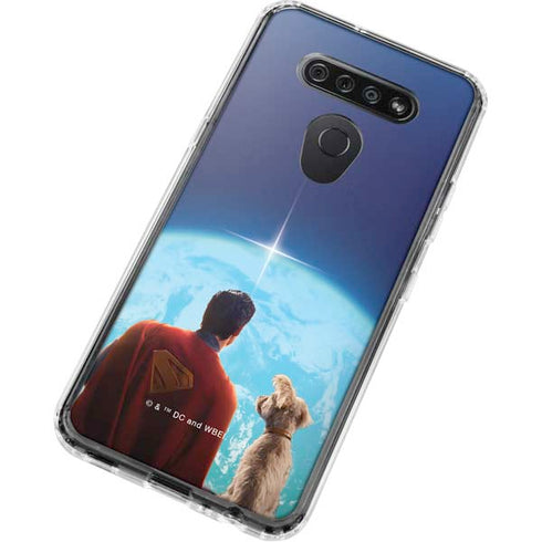 Superman 2025 Superman & Krypto watch the Earth LG K51/Q51 Clear Case