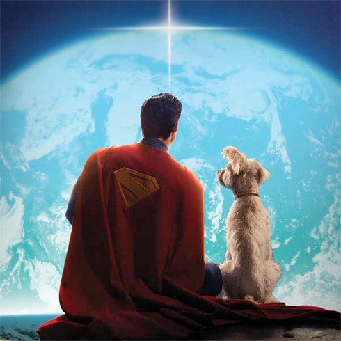 Superman 2025 Superman & Krypto watch the Earth Apple MacBook Pro 15-inch Skin