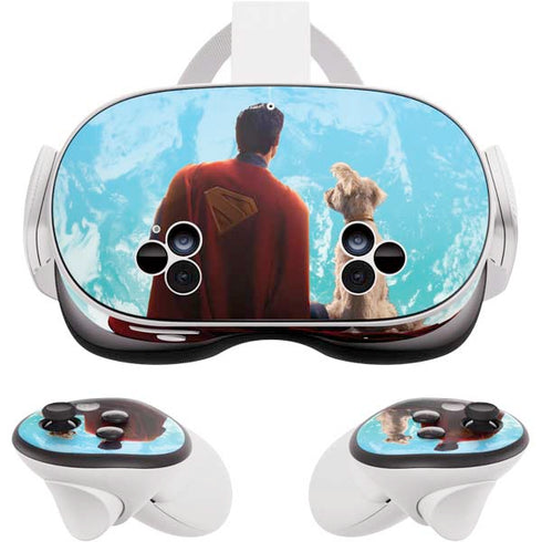 Superman 2025 Superman & Krypto watch the Earth Meta Quest 3S Skin