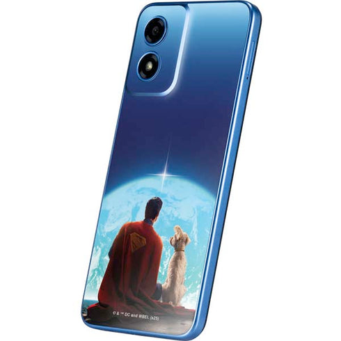 Superman 2025 Superman & Krypto watch the Earth Moto G Play 4G (2024) Skin