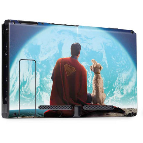 Superman 2025 Superman & Krypto watch the Earth Nintendo Switch Bundle Skin