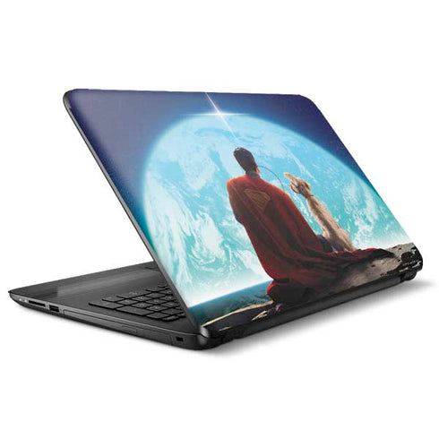 Superman 2025 Superman & Krypto watch the Earth HP Notebook Skin