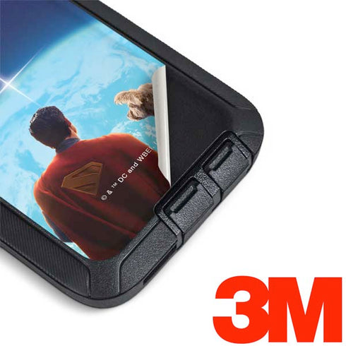 Superman 2025 Superman & Krypto watch the Earth Otterbox Defender Galaxy Skin