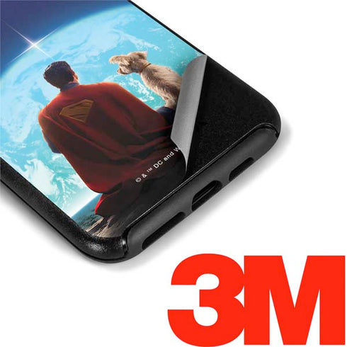 Superman 2025 Superman & Krypto watch the Earth Otterbox Symmetry iPhone Skin