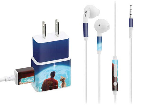 Superman 2025 Superman & Krypto watch the Earth Phone Charger Skin