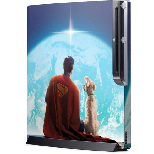 Superman 2025 Superman & Krypto watch the Earth Playstation 3 & PS3 Slim Skin