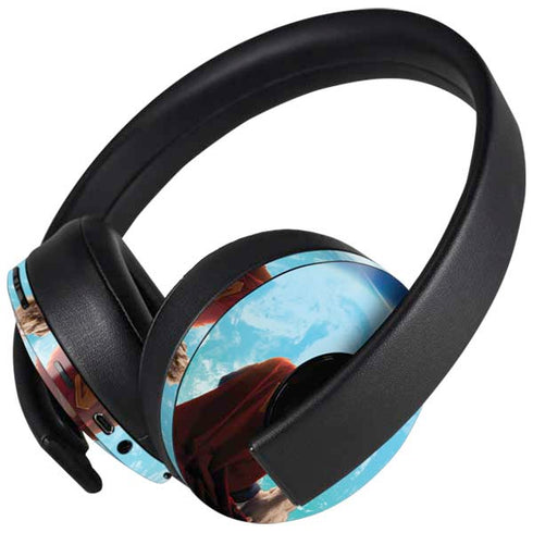 Superman 2025 Superman & Krypto watch the Earth PlayStation 4 Gold Wireless Headset Skin