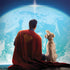 Superman 2025 Superman & Krypto watch the Earth PlayStation 4 Gold Wireless Headset Skin