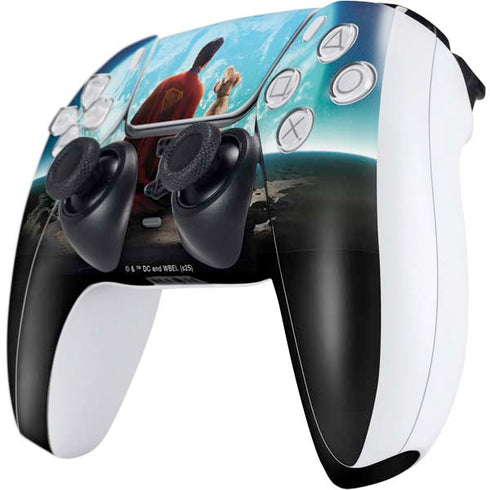 Superman 2025 Superman & Krypto watch the Earth PS5 Controller Skin