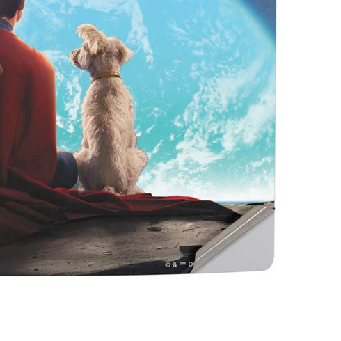 Superman 2025 Superman & Krypto watch the Earth PS5 Slim Digital Edition Console Skin