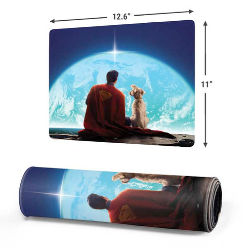 Superman 2025 Superman & Krypto watch the Earth Gaming Mouse Pad