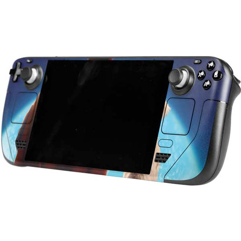 Superman 2025 Superman & Krypto watch the Earth Steam Deck Handheld Gaming Computer OLED Skin