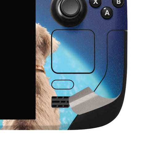 Superman 2025 Superman & Krypto watch the Earth Steam Deck Handheld Gaming Computer OLED Skin