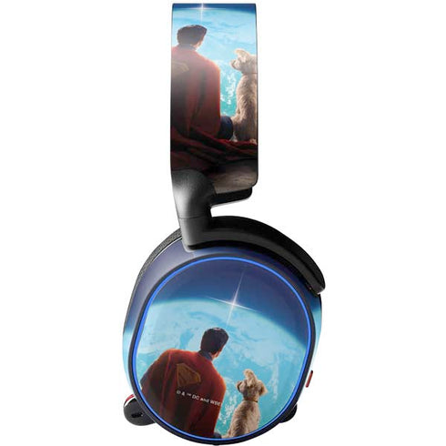 Superman 2025 Superman & Krypto watch the Earth SteelSeries Arctis 3 Skin