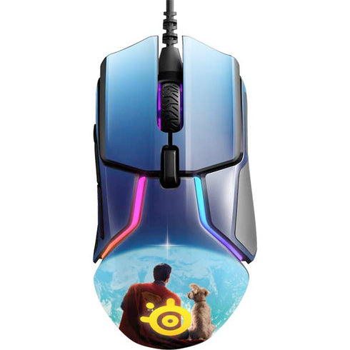 Superman 2025 Superman & Krypto watch the Earth SteelSeries Rival 600 Gaming Mouse Skin