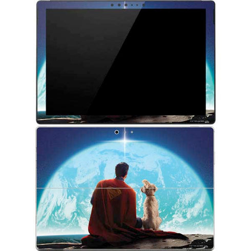 Superman 2025 Superman & Krypto watch the Earth Surface Pro 4 Skin