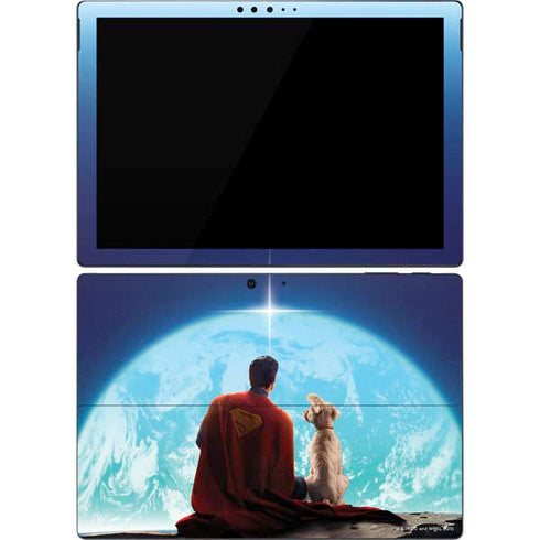 Superman 2025 Superman & Krypto watch the Earth Surface Pro 7 Skin