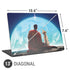 Superman 2025 Superman & Krypto watch the Earth Universal Laptop 13in (10.6 x 7.6in) Skin