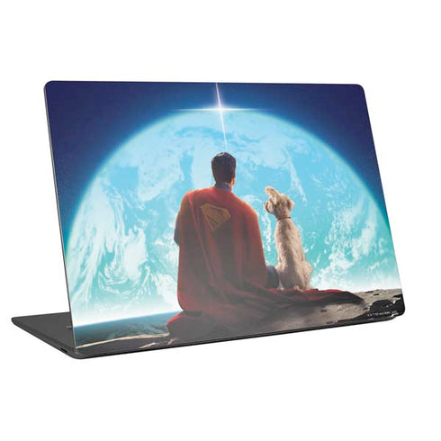 Superman 2025 Superman & Krypto watch the Earth Universal Laptop 13in (10.6 x 7.6in) Skin
