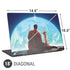 Superman 2025 Superman & Krypto watch the Earth Universal Laptop 18in (14.6 x 10.6in) Skin