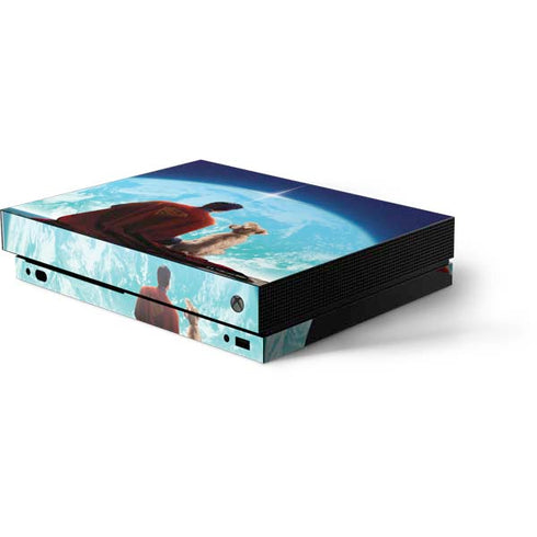 Superman 2025 Superman & Krypto watch the Earth Xbox One X Console Skin